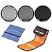 Price comparison product image K&F Concept 72mm Neutral Density Filter Set ND2 ND4 ND8 Kit for Canon EOS 7D 60D 70D 500D Nikon D600 D300 D800+Microfiber Lens Cleaning Cloth + Filter Bag Pouch