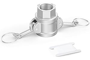 ERGAOBOY 1 pezzi di raccordi Camlock di tipo D, 1” BSP 304 in acciaio inox Cam e scanalatura raccordo per acqua carburante aria