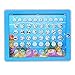 Price comparison product image Zerodis Mini Kids Smart Learning Pad Spanish-English Tablet Bilingual Educational Toy with With Warm LED Lights Touch-and-Teach Educational Gift for Children Toddlers(Blue)