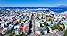 Produktbild Poster-Bild 130 x 70 cm: "Beautiful super wide-angle aerial view of Reykjavik, Iceland", Bild auf Poster