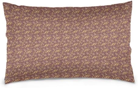 LEEZONE Summer Flowers Printing Cotton Velvet Rectangle Pillowcase Pillow Cover for Bedroom