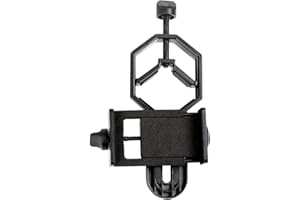 Celestron 81035 Adattatore base per smartphone- Compatibile con telescopi, binocoli, cannocchiali e microscopi, cattura di immagini e video con l’oculare, Nero