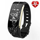 Fitness Armbänduhr,FitnessTracker,Activity Tracker Puls Sportuhr mit Pulsmesser  ,Schrittzaehler,Herzfrequenz,Schlaf-Monitor,Kalorien Bluetooth Smartband Push-Benachrichtigung für Android und IOS