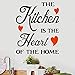 Produktbild wzwlh The Kichen is The Heart of The Home Quote Wall Sticker for Home Decoration Removable Vinyl Art Wall Mural 2019: 30x36CM