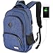 Produktbild Laptop Rucksack Herren für 15.6 Zoll Schulrucksack Damen Laptop Rucksack mit Laptopfach,Wasserdicht,USB-Ladeanschluss,20-35L - Blau