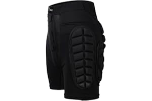 GENERISCH Short de protection rembourré pour snowboard, patinage et ski, protection 3D pour hanches, fesses et coccyx, pour homme et femme, dimensions : M-XXXL