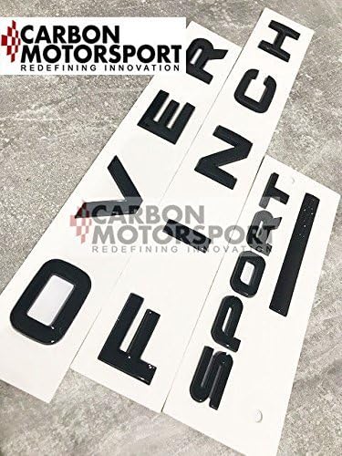 carbon motorsport Range Over Gloss Black Lettering Bonnet Letters Revere Sport Boot Finch Khan