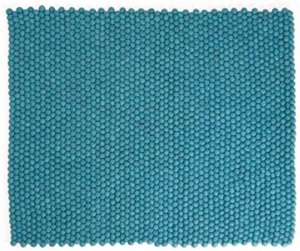 Menkhu - Rectangle:Beautiful Handmade Turquoise Nepali Carpets Wool,Clearance Sale (Free Shipping) (300cm x 400cm / 9' 10.1'' x 13' 1.4'')