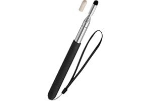 Kesote Pointeur Extensible à 1 Mètre, Pointeur Rétractable avec Dragonne pour Enseignement Présentation Guide(Noir)