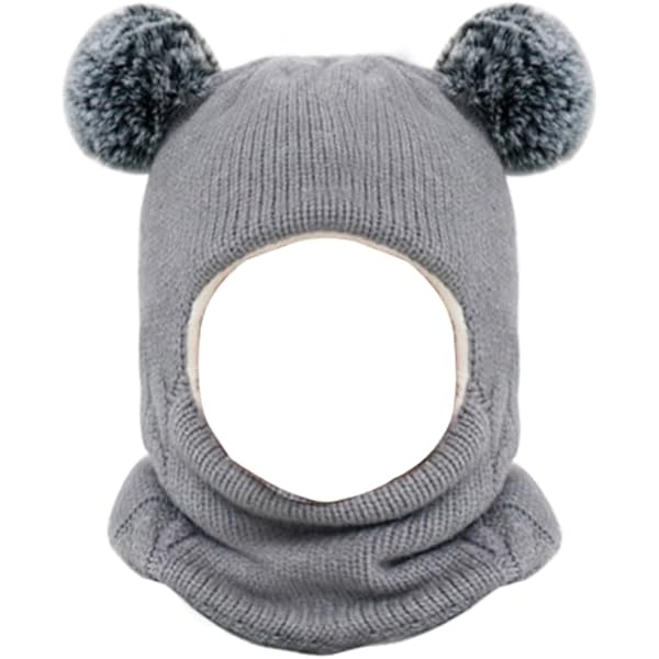 Vobozeany 2 En 1 Bonnet Et Écharpe Pour Bébé Hiver Chaud