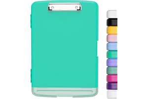 Hnogri Appunti in plastica con custodia, cartelletta con apertura laterale per appunti, peso leggero, scrittura scorrevole per il lavoro, dimensioni 36 x 24 x 3,5 cm.