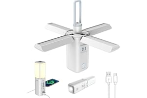 KLARUS CL2 Lampada Campeggio, 10400 mAh Lampada Led Ricaricabile, Lampada da Campeggio Pieghevole, 750 lumen, con 7 Modalità di Luce, Impermeabile IPX5