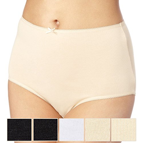 Debenhams Womens Pack Of Five Cotton Natural Briefs 22