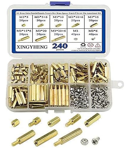 Aazon.co: PATIKIL 3 Brass Spacers, 12 Pcs Etal Spacer Brass 3 ID - View #8