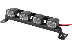 Dilwe RC-Dachlampenbeleuchtung, Ma?stab 1:10, RC-Crawler-Car-Dachlichtleiste, Strahler, Zubeh?r mit TRX4 90046 SCX10 Pull Car(4LED)