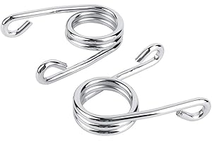 FYBIDA Sprężyny Siedziska Solo, Sprężyny Siedziska Motocyklowego Złoty/Srebrny 3.5 "Chrom Niestandardowy Skręt Sprężyny Siedzenia Solo Pasuje Do Motocykla Chopper Bobber