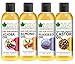 Bliss of Earth™ Organic Castor Oil, Jojoba Oil, Flaxseed Oil & Sweet Almond Oil Pack of 4 (100ML Each) For Complete Beauty Regime RS.1450.00