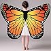 Produktbild QIMANZI Schmetterling Kostüm Frauen Schmetterlingsflügel Schal Schals Damen Nymph Pixie Poncho Kostümzubehör(Orange)