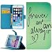 Produktbild Handy Lux® Schutz Hülle Tasche Kartenfächer Flip Case Etui Cover Involto Motiv Design Hülle BookStyle (Samsung Galaxy A5 (Modell 2017), Forever and Always)