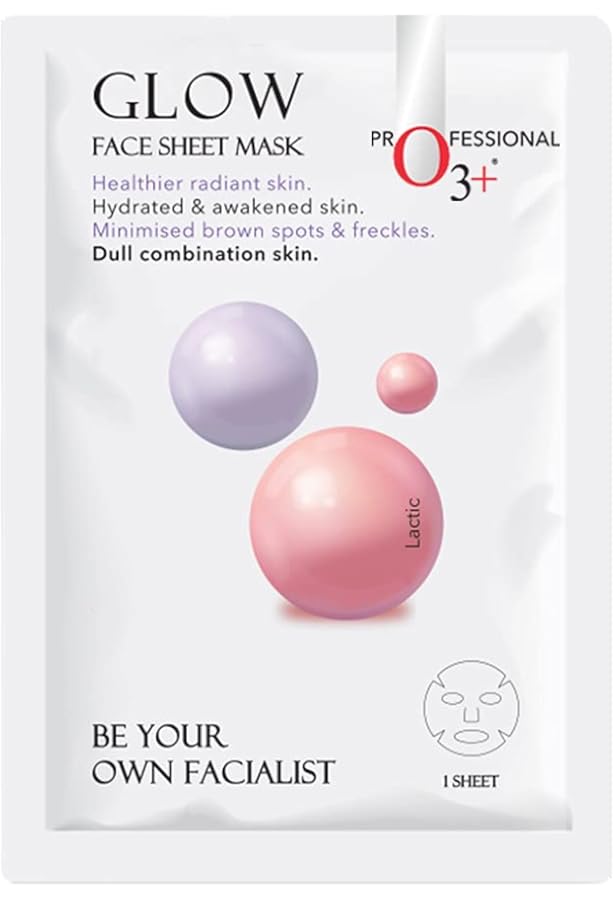 O3+ Moisture and Glow Face Sheet Mask for Brightening and 