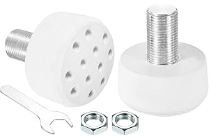 PATIKIL Topes de punta para patines con pernos, bloque de tapones de freno de goma 82A con agujeros para accesorios de patines de ruedas de repuesto