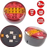 ★ MATERIAL: Entspricht SAE, ECE, FMVSS 108 Anforderungen. Versiegelte und wasserdichte Baugruppen, versiegelter Körper, der gegen Stöße und Vibrationen immun ist. Ultra-effizienter PC-Objektiventwurf hat großen Effekt, PC-Objektiv, Gehäuse und LED-Schaltkreise werden alle durch Epoxy in einer einzelnen Maßeinheit versiegelt, um eine dauerhafte zu sichern.