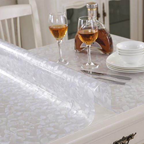 Pvc table cloth/tv cabinet,bedside mat/ table cloth/ waterproof mat/soft glass plastic, crystal table cloth-E 50x160cm(20x63inch)