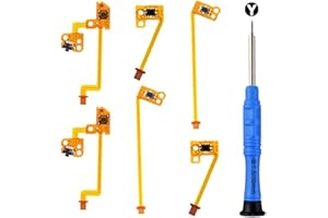 ZHUROUPU ZL ZR L Przyciski Flex Cable Zamiennik kompatybilny z kontrolerem Switch Joy-Con, część zamienna z zestawem naprawczym (7 szt.) (ZL/ZR/L)