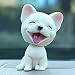 Produktbild RSPrime Auto Nette Nicken Schütteln Kopf Hund Puppe Verzierungen Auto Interieur Innendekoration Bobblehead Wackelkopf Dashboard Dekoration (Bulldogge)