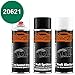 Produktbild Autolack Spraydosen Set für Kunststoff Stoßstange Agricultural / Agrar 20621 Volvo Groen Haftgrund Basislack Klarlack mit Weichmacher Sprühdose