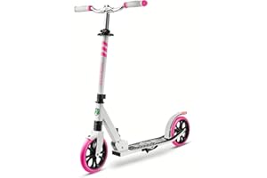 SereneLife Monopattino, Monopattino Bambini da 8 Anni, 2 Ruote con Manubrio Regolabile, Adulti e Adolescenti, Antiscivolo, Monopattino Pieghevole, Monopattino a Spinta e Portatile con Tracolla