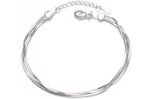 Kim Johanson Edelstahl Damen Fußkettchen *Verschiedene Modelle* in Silber | Fußkette mit Kugeln, Coins & Zirkonia | Fußband Rostfrei & Wasserfest | Frauen Boho Schmuck | Verstellbar inkl Schmuckbeutel