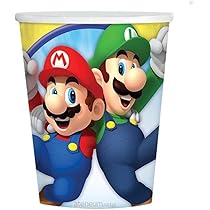 Bicchieri Di Carta Super Mario 250ml - Confezione Da 8 Pezzi Per Feste E Compleanni - Foto 5