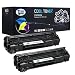 Produktbild 2 Pack XL Cool Toner kompatibel CB436A 36A CB436AD Schwarz Toner für HP LaserJet P1005 P1006 P1505 P1505N P1100 P1102 P1102W P1102WHP, HP LaserJet Pro M1132 M1210 M1130 M1212NF M1217NFW M1120 M1120 MFP M1522 1522F M1522N M1522NF M1550, Canon LBP3250 6000 MF3010, 3000 Seiten