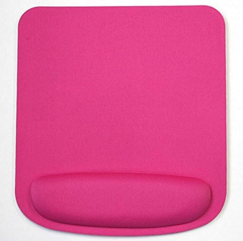 New Square Anti-slip Comfort Mouse Pad Mat with Foam Rest Wrist Support 4 Colours to choose BY JEWELIANA (Pink)