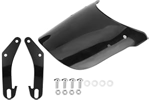 QIILU Motorcycle Windshield,Universal Motorcycle Windscreen Durable Motorcycle Wind Deflector For Motorbike Wind Screen