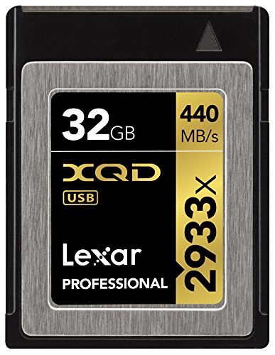 Lexar Professional 2933x 32GB XQD 2.0-Karte (Bis zu 440MB/s Lesen) w/USB 3.0 Reader - LXQD32GCRBEU2933BN
