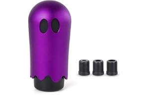muge racing Universal Aluminum Funny Cool Spooky Gear Shifter Stick with 3 Adapters(Purple)