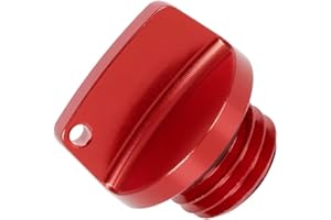 MACHSWON Bouchon de remplissage d'huile moteur universel pour moto - Bouchon à vis - Rouge