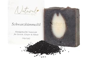 ‎NATURAL CILT Natural Cilt Schwarzkümmelöl Seife - 100% Naturseife - ohne bedenkliche Inhaltsstoffe - Zertifiziert - Handgemacht - Duschseife für alle Hauttypen - Duschgel - Naturkosmetik