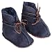 Hengsong Baby Kids Winter Warmer Sheepskin Fur Shoes Soft Snow Boots (Navy Blue)