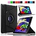 Produktbild Infiland Lenovo Tab 2 A10-70 / Tab 2 A10-70L / Tab 2 A10-70F/ Tab3 10 Plus Hülle Case - PU Ledertasche lederhülle 360° Drehbarer Stand Smart Cover Case Schutzhülle Tasche Etui für Lenovo Tab 2 A10-70 / Tab 2 A10-70L / Tab 2 A10-70F/ Tab3 10 Plus 10,1 Zoll Tablet (mit Auto Schlaf / Wach Funktion)(Schwarz)