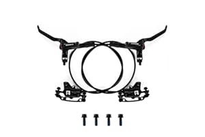 ROADNADO Hydraulic Bike Brakes Set Mountain Bike Disc Brakes, Bicycle Disc Brake Set, 160mm Rotor, Front 800mm Rear 1400mm MTB Hydraulic Brake Set Aluminum Alloy Oil Brake for Universal MTB Road Bike