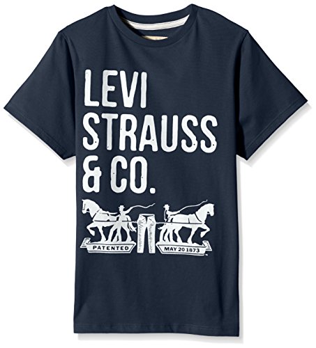 Levis Kids Jungen T-Shirt SS-Tee NOS, Blau (Marine 04), 164 (Herstellergröße: 14A) Levis Kids Jungen T-Shirt SS-Tee NOS, Blau (Marine 04), 164 (Herstellergröße: 14A)
