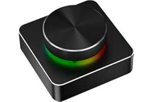 Docooler RGB Volume Control Knob USB+BT+2.4G Three Modes Multimedia Controller for PC/Gaming