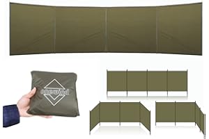 Onewind Camping Windbreak, Versatile Wind Blocker Light Water Proof Silnylon Camping Windscreen, Outdoor Windshield for Winter Hiking Beach Backpacking and Picnic, 19.7"*55", No Poles Included