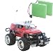Produktbild Jeep Buggy Monstertruck HOT Cross Country 1:16, Ferngesteuert, perfekt für Kinder, mit LED Licht und Akku + Zweitakku (Rot (A416))