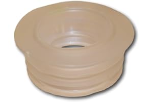 Twyford Bathrooms Toilet Low Level Cistern 38mm Flush Pipe to Pan Connector Internal Seal Washer, Clear