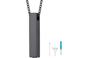 U7 Collar de urna en forma de lágrima/rectangular/círculo de la vida con cadena de acero inoxidable colgantes personalizados collares de cremación color plata/oro/negro