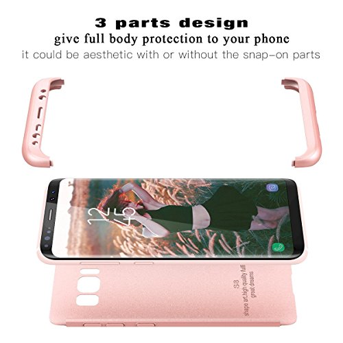Qissy Carcasa Samsung Galaxy S8 3 in 1 Todo Incluido Anti-Scratch Ultra Slim Protective 360 PC Case Cover para Samsung Galaxy S8 5 8 Rosa or reviews Qissy Carcasa Samsung Galaxy S8 3 in 1 Todo Incluido Anti-Scratch Ultra Slim Protective 360 PC Case Cover para Samsung Galaxy S8 5 8 Rosa or